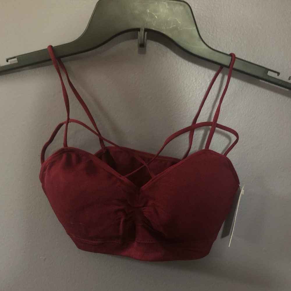 Red bralette